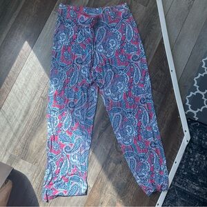 Cynthia Rowley Paisley Print Palazzo wide leg  Lounge Pants women’s large